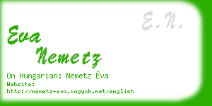 eva nemetz business card